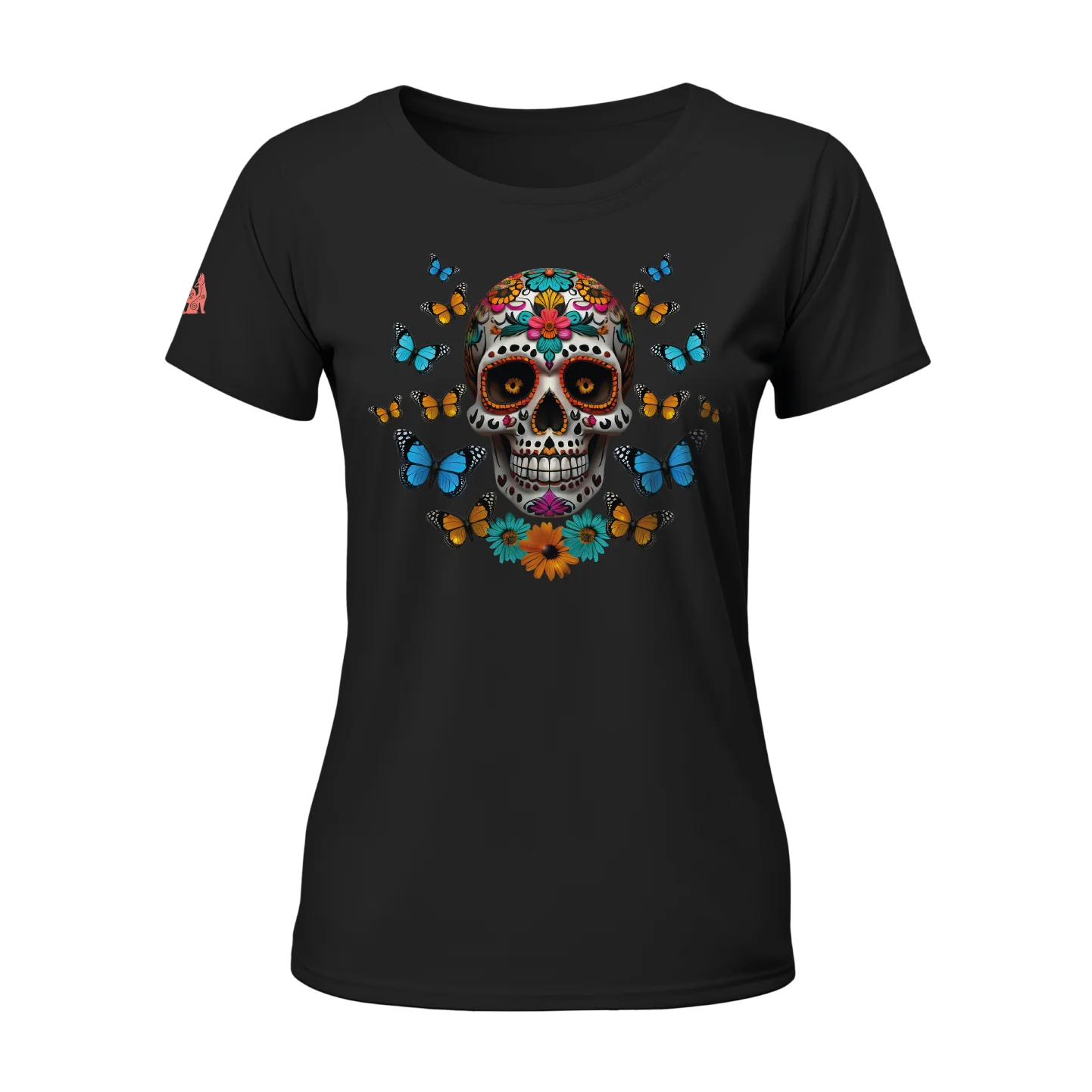 Calaverita / Sugar Skull Women T-shirt Black "Shipping in December 2024"