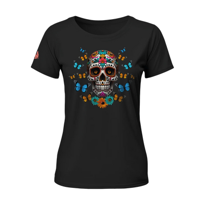 Calaverita / Sugar Skull Women T-shirt Black "Shipping in December 2024"