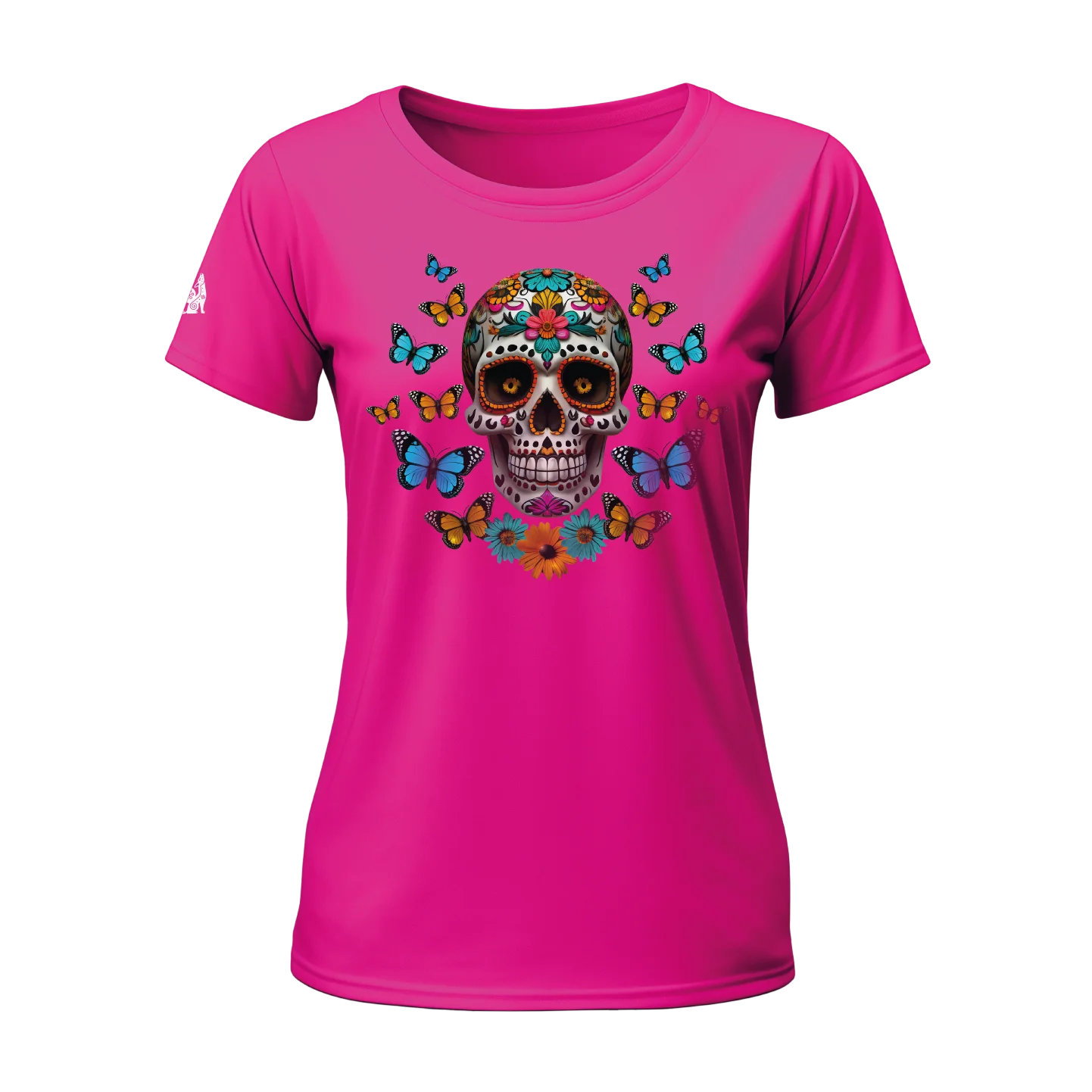 Calaverita / Sugar Skull Women T-shirt Pink "Shipping in December 2024"