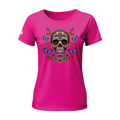 Calaverita / Sugar Skull Women T-shirt Pink "Shipping in December 2024"