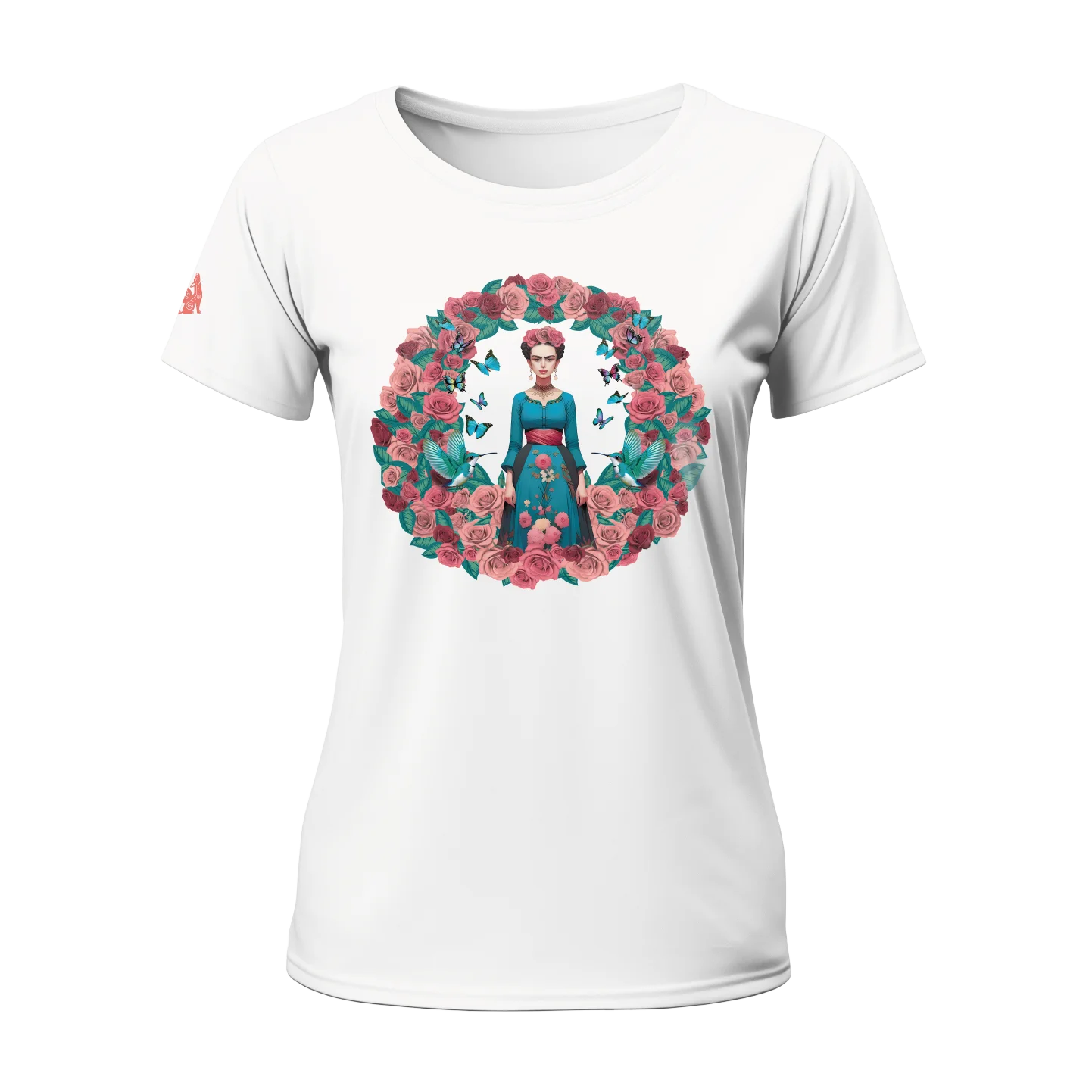 Frida Vibes Women T-shirt White with Augmented "Shipping in December 2024" Reality!