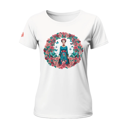 Frida Vibes Women T-shirt White with Augmented "Shipping in December 2024" Reality!