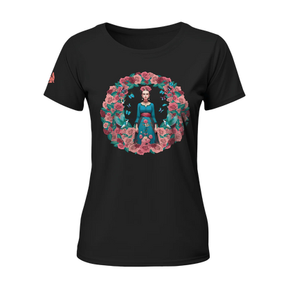 Frida Vibes Women T-shirt Black with Augmented Reality! "Shipping in December 2024"