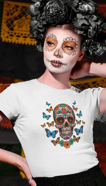 Calaverita / Sugar Skull Women T-shirt "Shipping in December 2024"