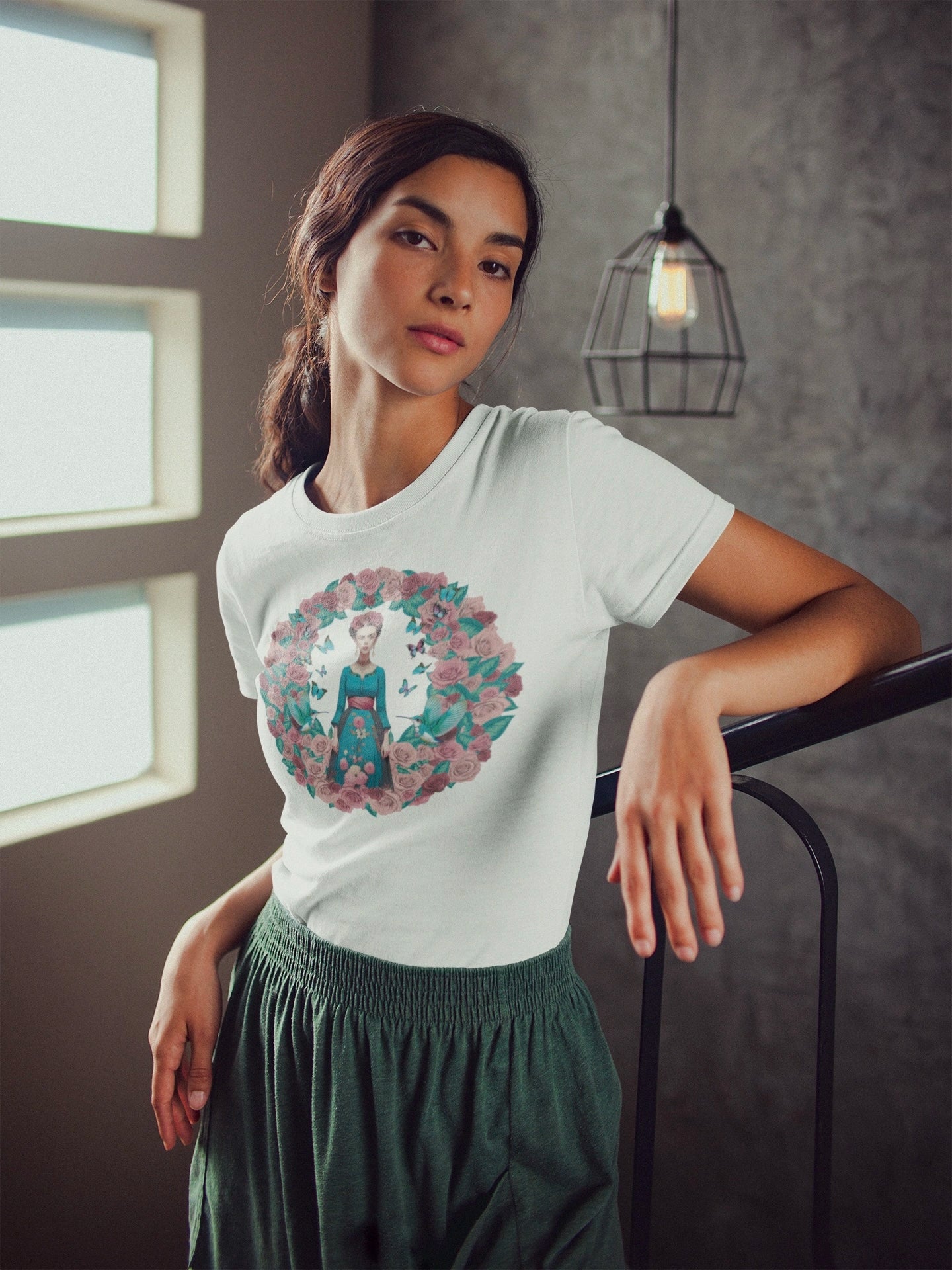 Frida Vibes Women T-shirt White with Augmented "Shipping in December 2024" Reality!