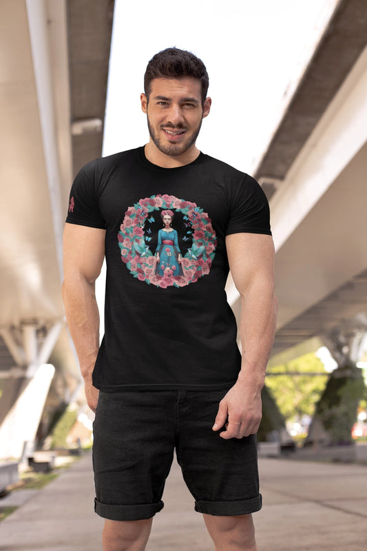 Frida Vibes Men T-shirt Black with Augmented Reality! "Shipping in December 2024"